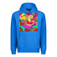 True Royal fruits leopard tie dye seamless pattern Premium Hoodie - Zillion Design Studio