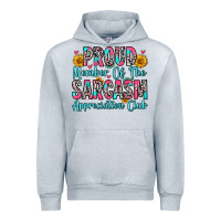 Heather Grey proud member of the sarcasm appreciation club Urban Hoodie - Zillion Design Studio