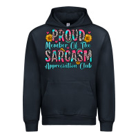 Navy proud member of the sarcasm appreciation club Urban Hoodie - Zillion Design Studio