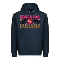 Navy educator of tiny humans Premium Hoodie - texasbilliewilder