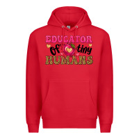 Red educator of tiny humans Premium Hoodie - texasbilliewilder