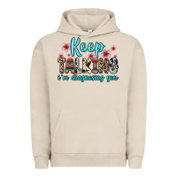 Pigment French Oak keep talking i m diagnosing you Urban Hoodie - Zillion Design Studio