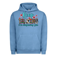 Pigment Pebble Blue keep talking i m diagnosing you Urban Hoodie - Zillion Design Studio