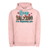 Pigment Salmon keep talking i m diagnosing you Urban Hoodie - Zillion Design Studio