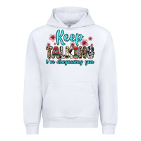 White keep talking i m diagnosing you Urban Hoodie - Zillion Design Studio