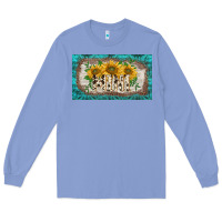 Colony Blue western mother's day mini  cup Long Sleeve Tee - BarkalooDesign