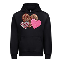 Black valentine's day hearts Urban Hoodie - RanaPortraitStore