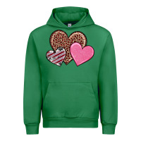 Emerald valentine's day hearts Urban Hoodie - RanaPortraitStore