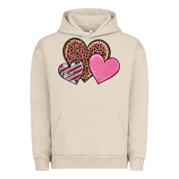 Pigment French Oak valentine's day hearts Urban Hoodie - RanaPortraitStore