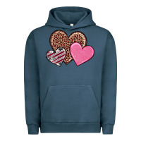 Pigment Midnight Navy valentine's day hearts Urban Hoodie - RanaPortraitStore