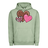 Pigment Oil Green valentine's day hearts Urban Hoodie - RanaPortraitStore