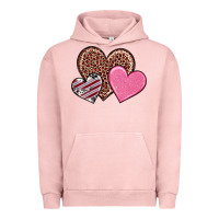 Pigment Salmon valentine's day hearts Urban Hoodie - RanaPortraitStore