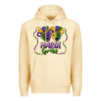 Pina Colada mardi gras mask and beads Premium Hoodie - RanaPortraitStore