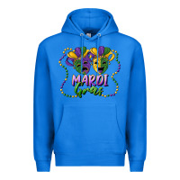 True Royal mardi gras mask and beads Premium Hoodie - RanaPortraitStore