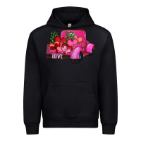 Black valentine's day heart cactus truck Urban Hoodie - RanaPortraitStore