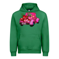 Emerald valentine's day heart cactus truck Urban Hoodie - RanaPortraitStore
