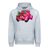 Heather Grey valentine's day heart cactus truck Urban Hoodie - RanaPortraitStore