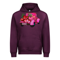Mauve Wine valentine's day heart cactus truck Urban Hoodie - RanaPortraitStore