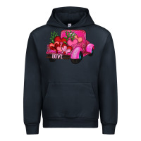 Navy valentine's day heart cactus truck Urban Hoodie - RanaPortraitStore