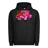 Pigment Black valentine's day heart cactus truck Urban Hoodie - RanaPortraitStore