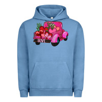 Pigment Pebble Blue valentine's day heart cactus truck Urban Hoodie - RanaPortraitStore