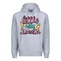 Heather Grey little miss kindergarten Premium Hoodie - Zillion Design Studio
