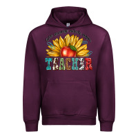 Mauve Wine teacher with sunflower Urban Hoodie - texasbilliewilder