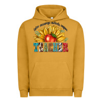Pigment Peanut Butter teacher with sunflower Urban Hoodie - texasbilliewilder