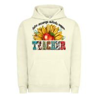 Pigment Pistachio teacher with sunflower Urban Hoodie - texasbilliewilder