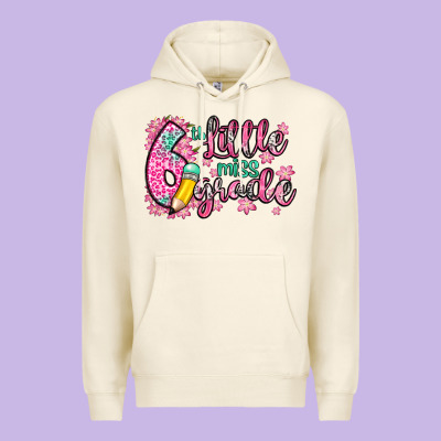 Little Miss 6th Grade Premium Hoodie Designed By Zillion Design Studio