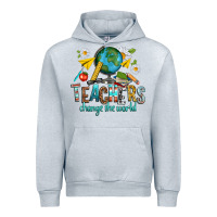 Heather Grey teachers change the world Urban Hoodie - texasbilliewilder