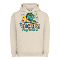 Pigment French Oak teachers change the world Urban Hoodie - texasbilliewilder