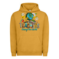 Pigment Peanut Butter teachers change the world Urban Hoodie - texasbilliewilder