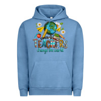 Pigment Pebble Blue teachers change the world Urban Hoodie - texasbilliewilder