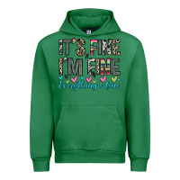 Emerald it s fine i m fine everything s fine Urban Hoodie - Zillion Design Studio