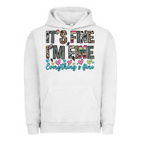 Pigment Lunar Rock it s fine i m fine everything s fine Urban Hoodie - Zillion Design Studio
