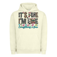 Pigment Pistachio it s fine i m fine everything s fine Urban Hoodie - Zillion Design Studio