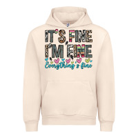 Sandshell it s fine i m fine everything s fine Urban Hoodie - Zillion Design Studio