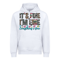 White it s fine i m fine everything s fine Urban Hoodie - Zillion Design Studio