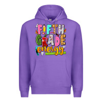 Purple fifth grade energy Premium Hoodie - texasbilliewilder