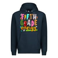 Navy fifth grade energy Premium Hoodie - texasbilliewilder