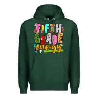 Sports Green fifth grade energy Premium Hoodie - texasbilliewilder