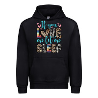 Black if you love me let me sleep Urban Hoodie - Zillion Design Studio