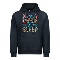 Navy if you love me let me sleep Urban Hoodie - Zillion Design Studio