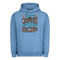 Pigment Pebble Blue if you love me let me sleep Urban Hoodie - Zillion Design Studio