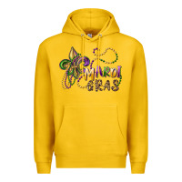 Lemon mardi gras fleur de lis and beads Premium Hoodie - RanaPortraitStore