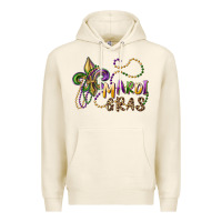 Tofu mardi gras fleur de lis and beads Premium Hoodie - RanaPortraitStore