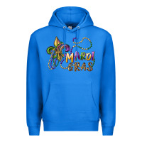 True Royal mardi gras fleur de lis and beads Premium Hoodie - RanaPortraitStore