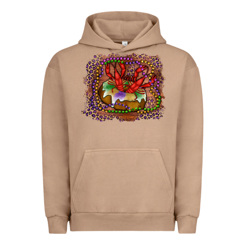 Mardi Gras King Cake Crawfish Urban Hoodie by RanaPortraitStore | Teevron