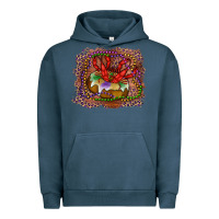 Pigment Midnight Navy Mardi gras king cake crawfish Urban Hoodie - RanaPortraitStore